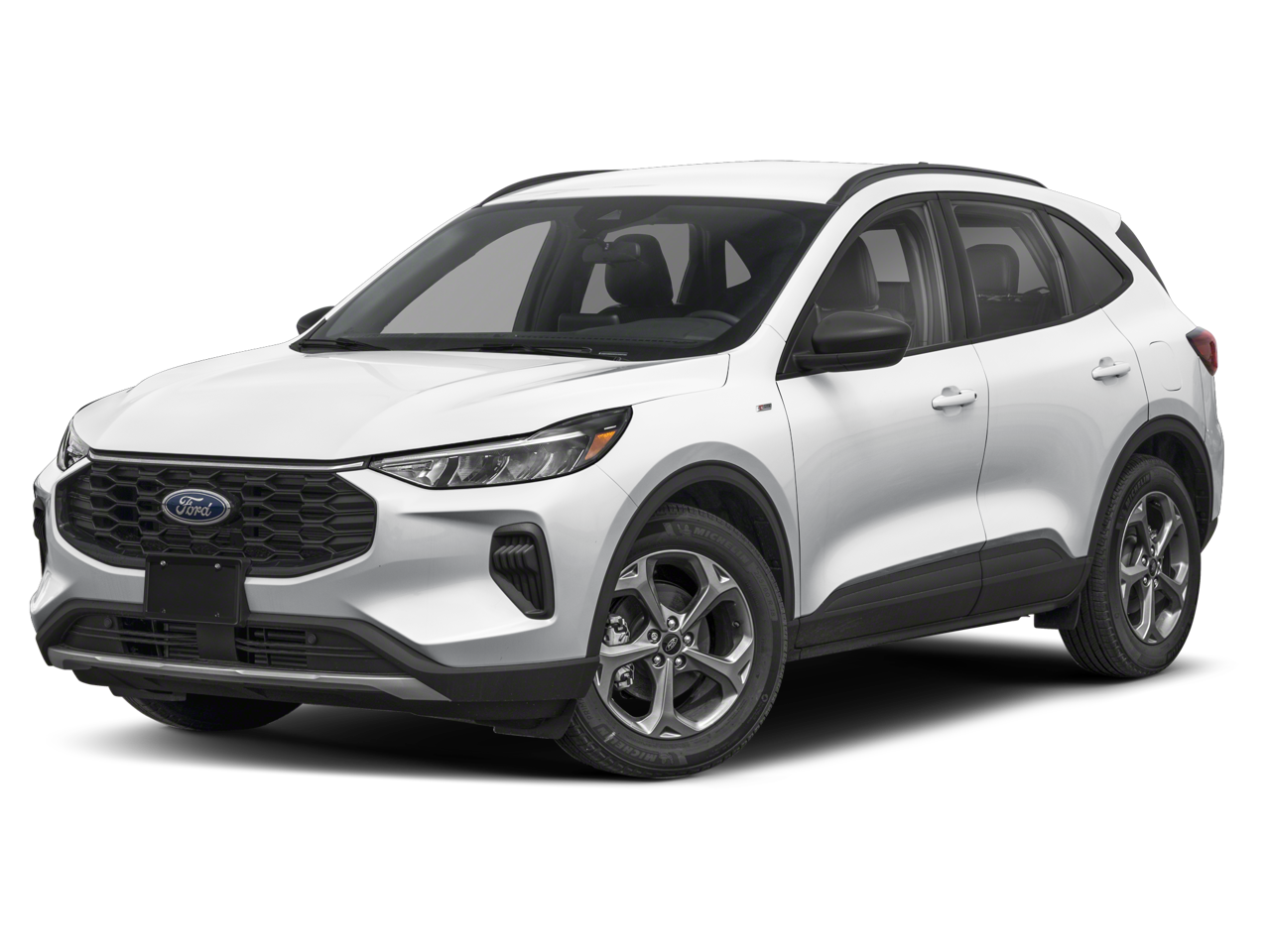 2025 Ford Escape ST-Line in Vapor Blue — front three-quarter view