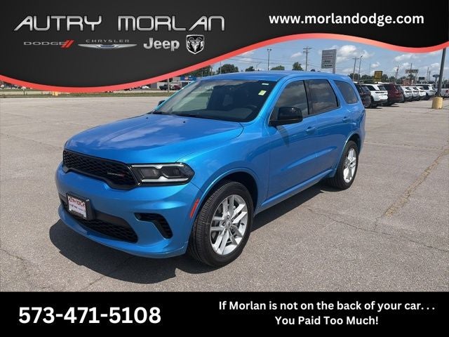 2026 Dodge Durango DURANGO GT AWD in B5 Blue Exterior Paint — front three-quarter view