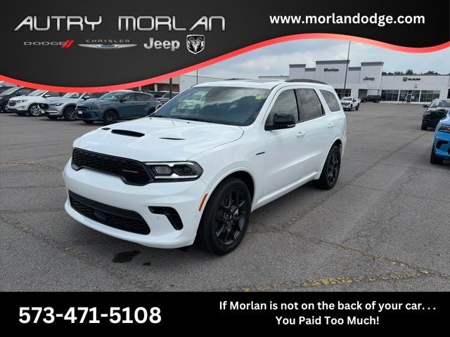 2026 Dodge Durango DURANGO GT PREMIUM AWD HEMI V8 in White Knuckle Clear-Coat Exterior Paint — front three-quarter view
