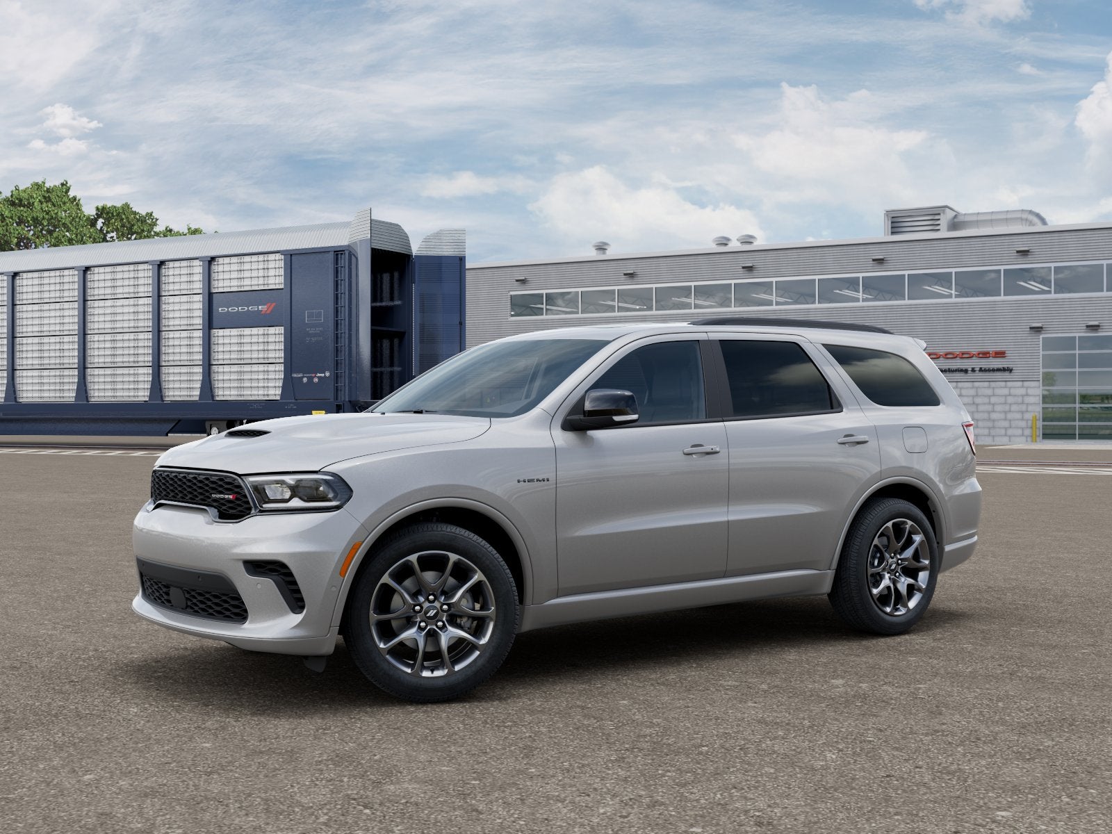 2026 Dodge Durango DURANGO GT PLUS AWD HEMI V8 in Triple Nickel Exterior Paint — front three-quarter view