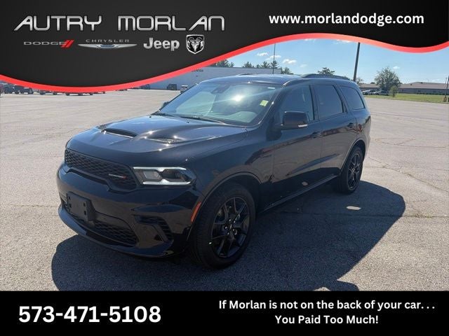 2026 Dodge Durango DURANGO GT PREMIUM AWD HEMI V8 in Diamond Black Clear-Coat Exterior Paint — front three-quarter view