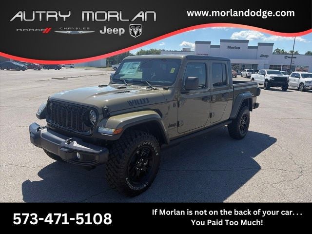 2026 Jeep Gladiator GLADIATOR WILLYS 4X4 in 41 Exterior Paint — front three-quarter view