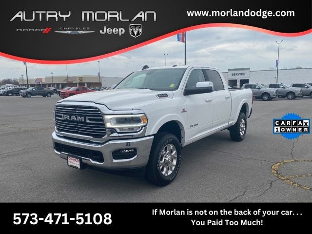2021 RAM 2500 Laramie Crew Cab 4x4 6'4' Box in Bright White Clearcoat — front three-quarter view