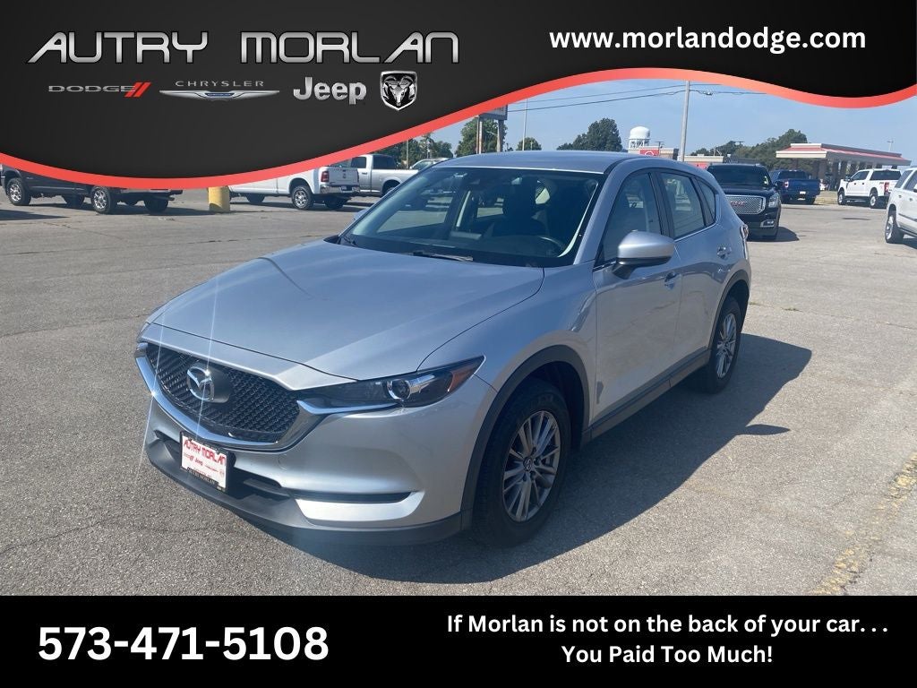 2018 Mazda Mazda CX-5 Sport in Sonic Silver Metallic — front three-quarter view